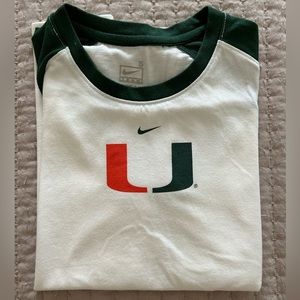 University of Miami Nike Drifit Tee